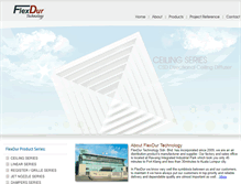Tablet Screenshot of flexdur.com